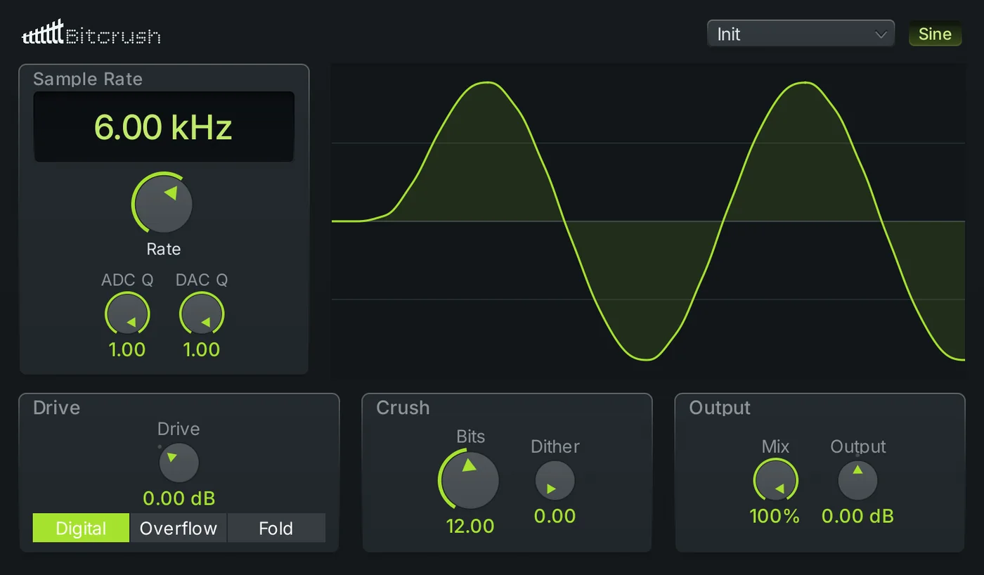Bitcrush editor