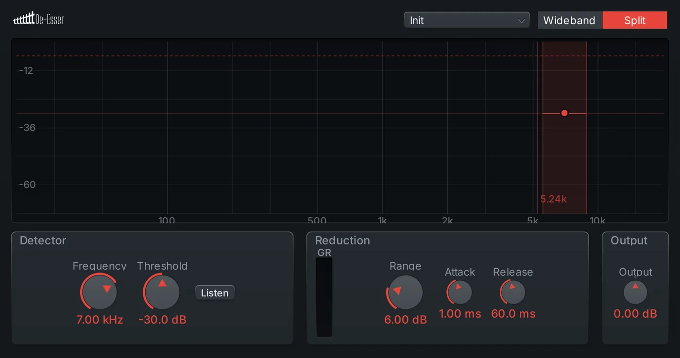 De-Esser editor