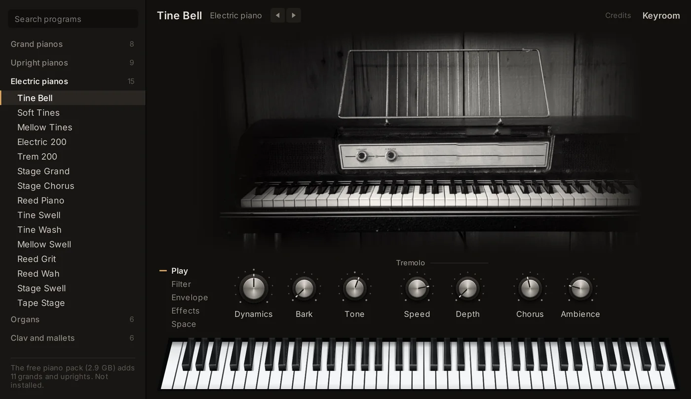 Keyroom editor