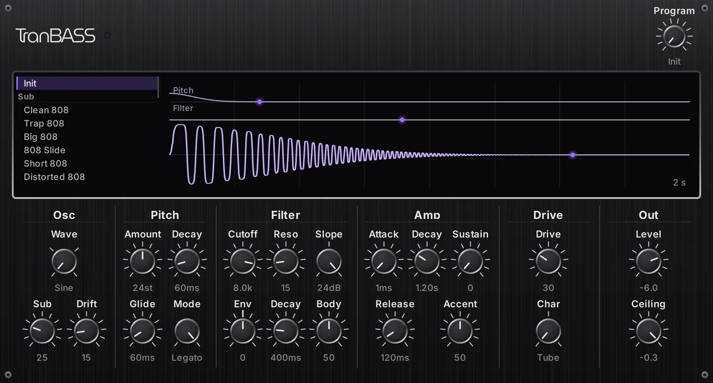 TranBass editor