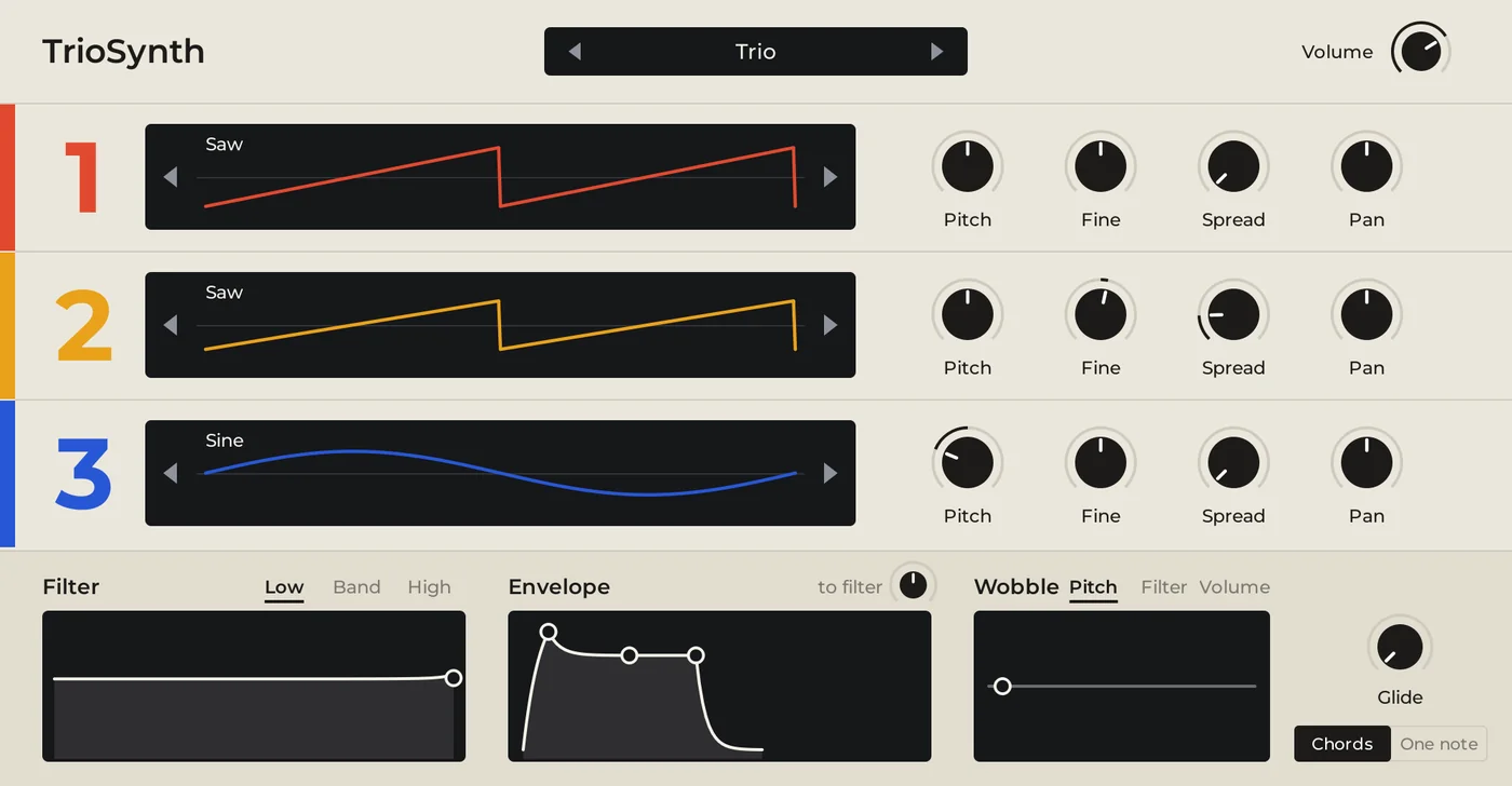TrioSynth editor